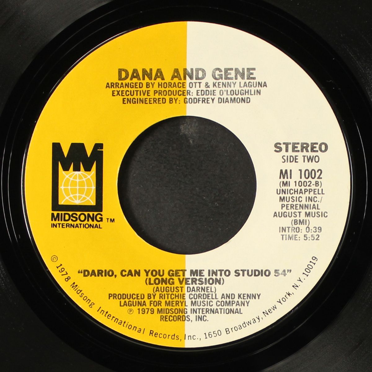 dario, can you get me into studio 54 / long by DANA & GENE