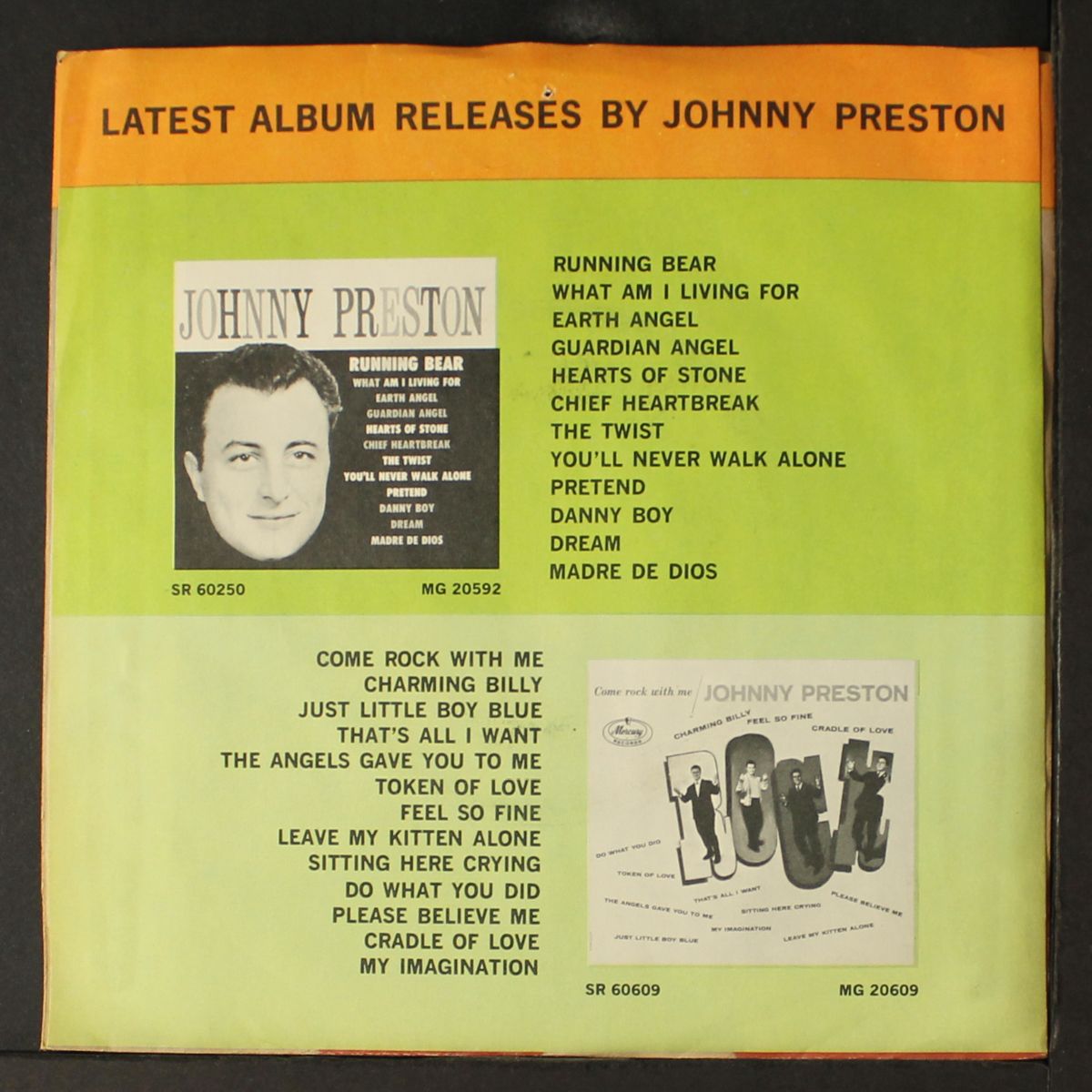 leave my kitten alone / token of love by JOHNNY PRESTON