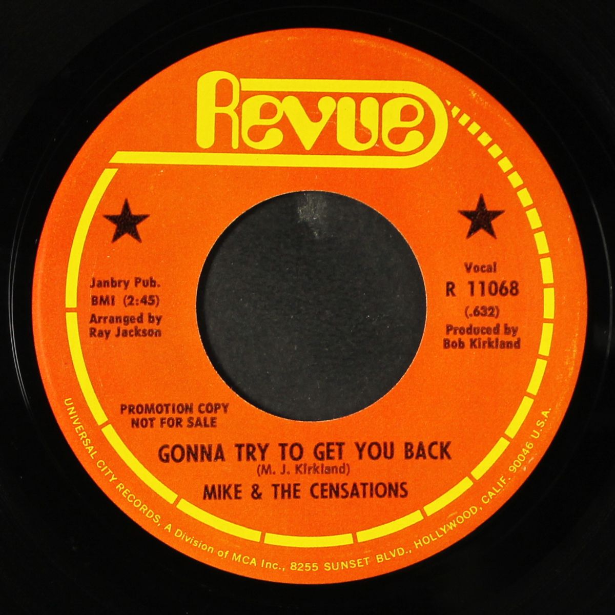 gonna try to get you back / a man ain't nothin' but a man by MIKE & CENSATIONS