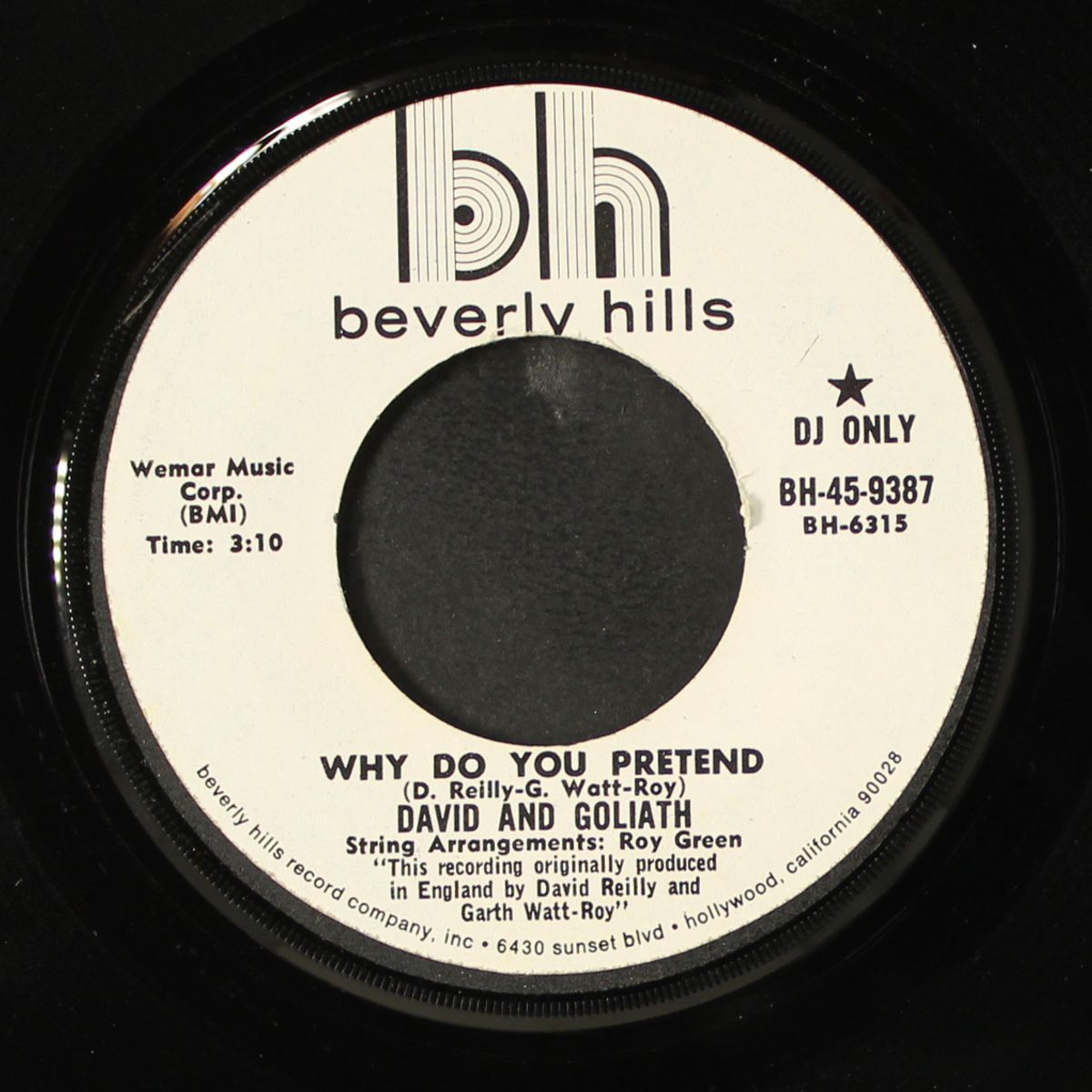 why do you pretend / i wonder where by DAVID & GOLIATH