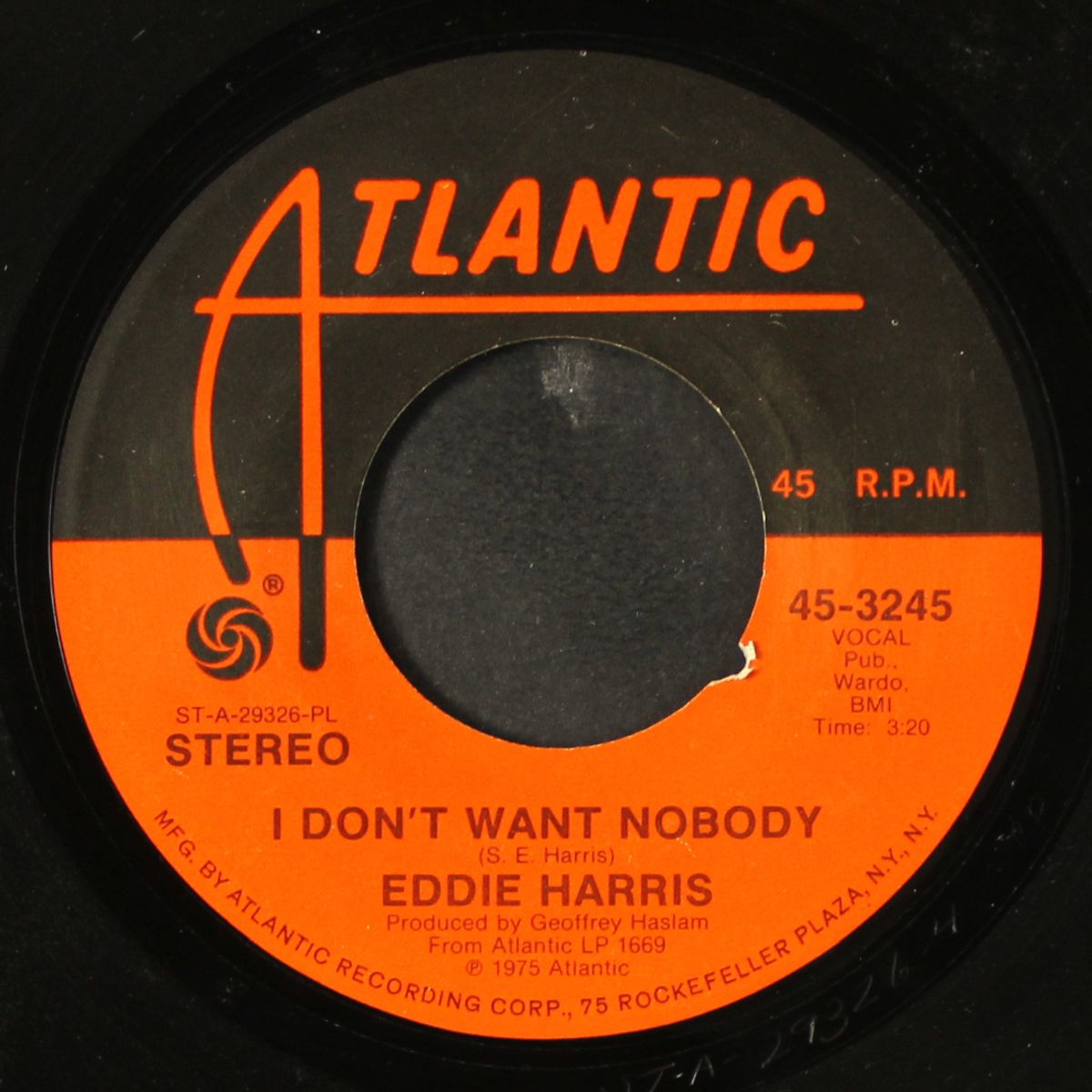 i need some money / i don't want nobody by EDDIE HARRIS