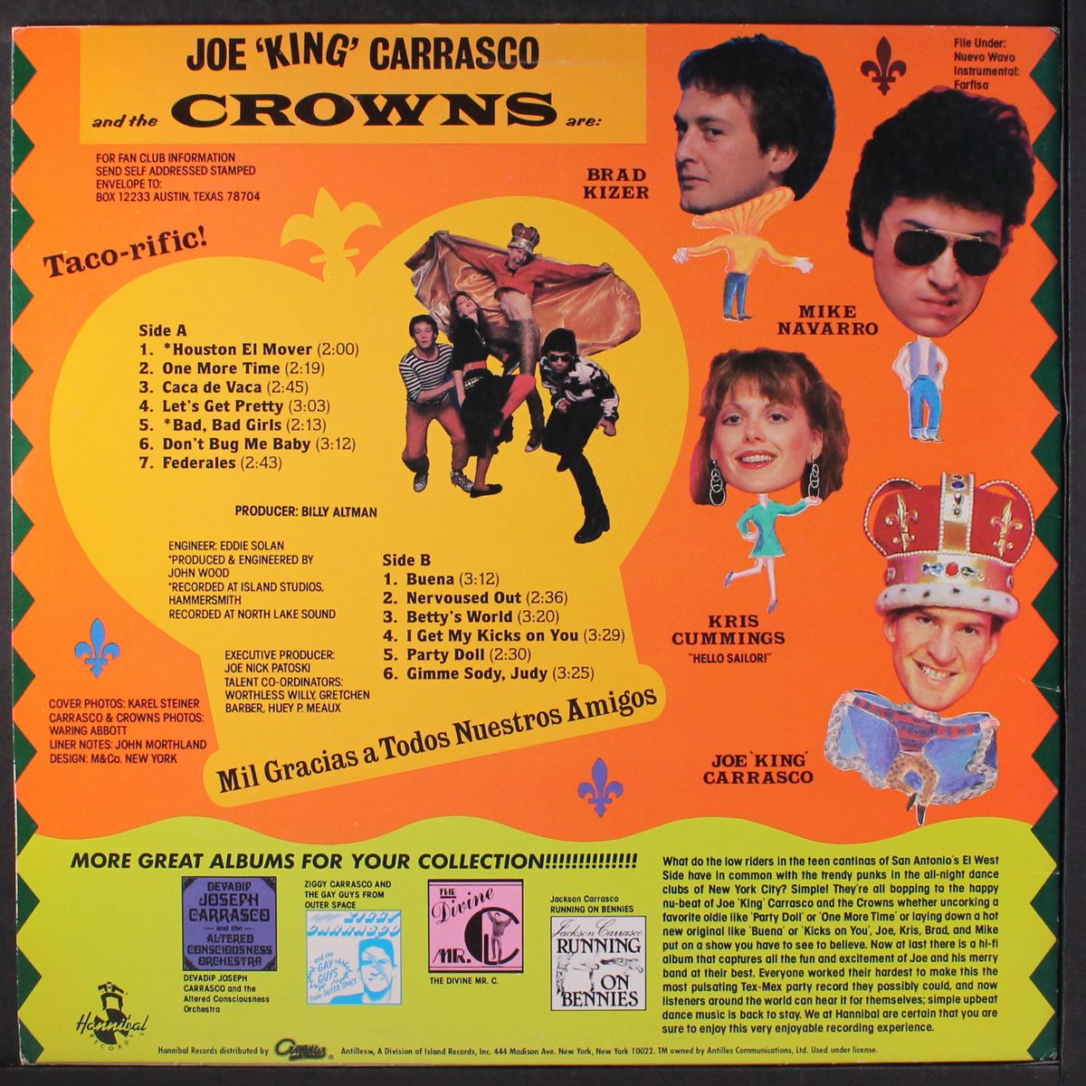 joe 'king' carrasco & the crowns by JOE 'KING' CARRASCO & THE CROWNS