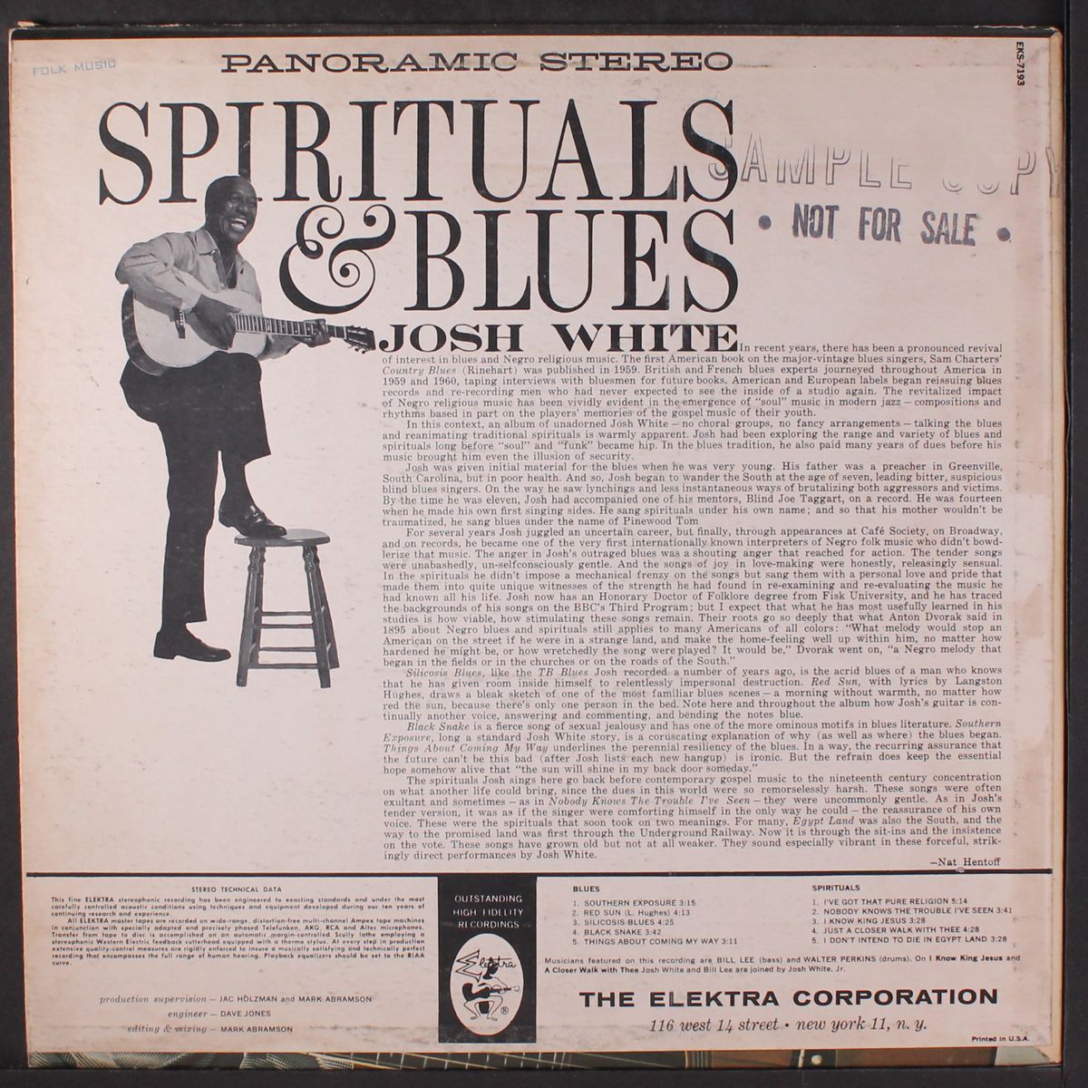 spirituals & blues by JOSH WHITE