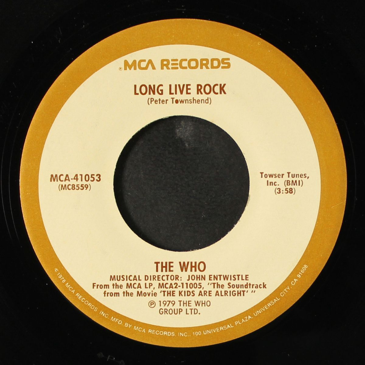 long live rock / my wife by THE WHO