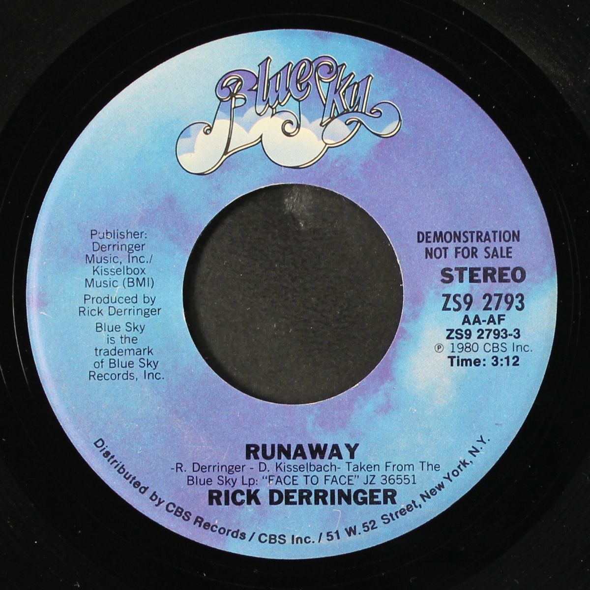 runaway / same by RICK DERRINGER
