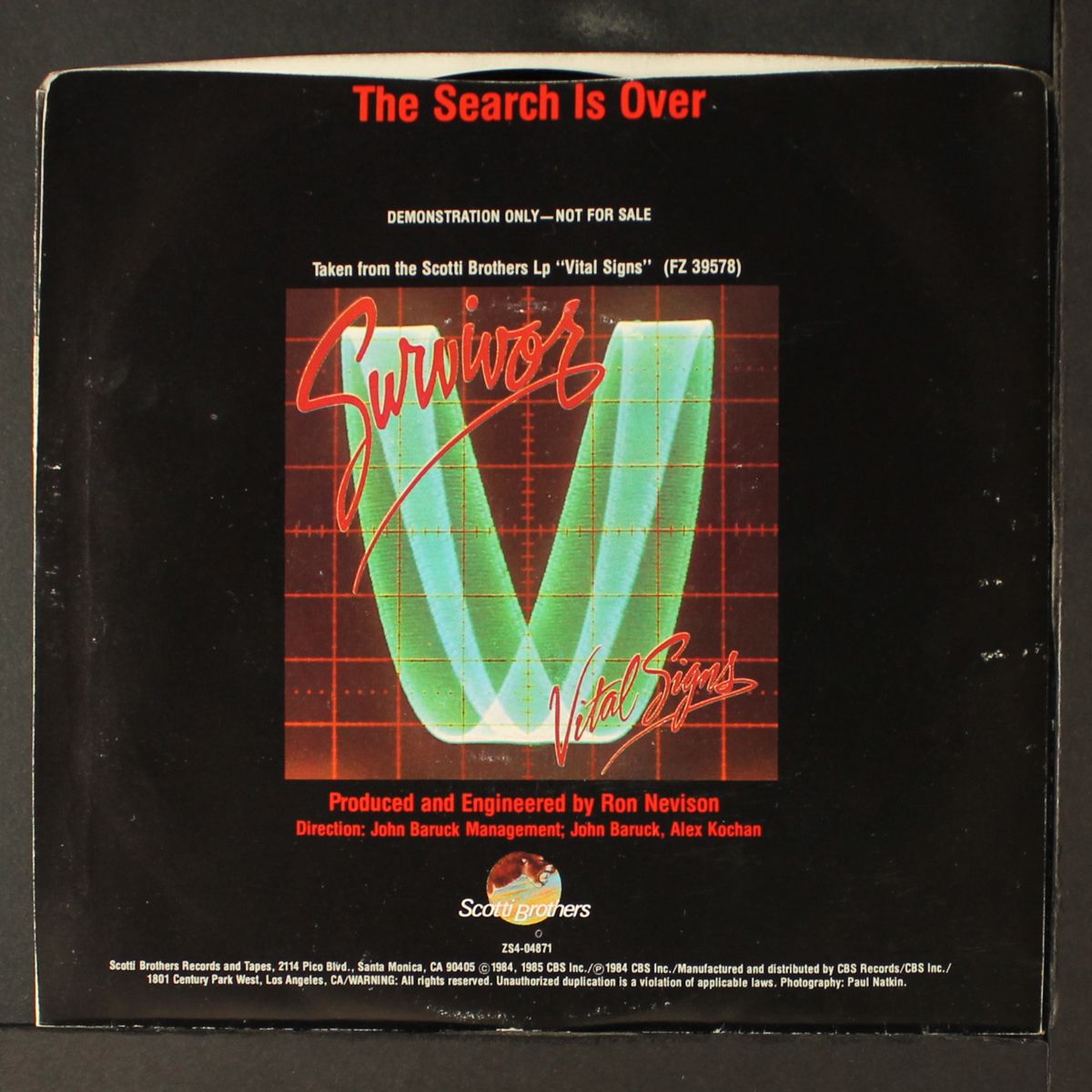 the search is over / same by SURVIVOR