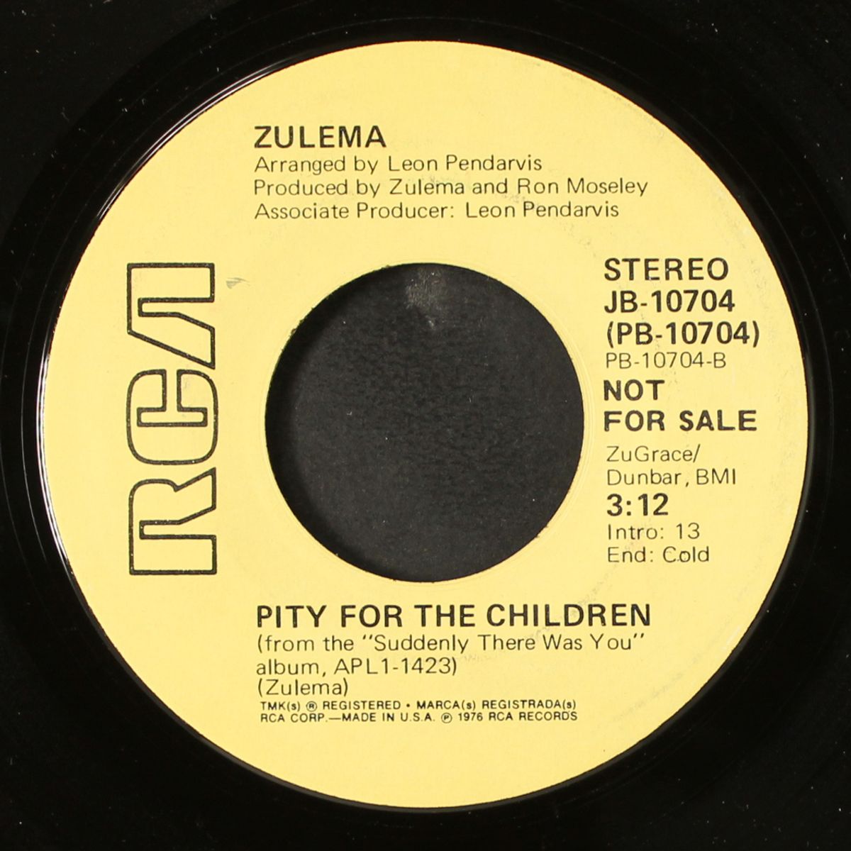 i love you baby / pity for the children by ZULEMA
