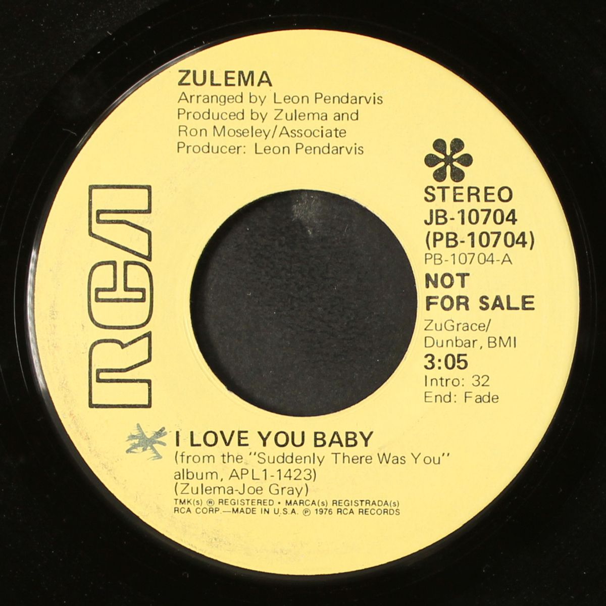i love you baby / pity for the children by ZULEMA