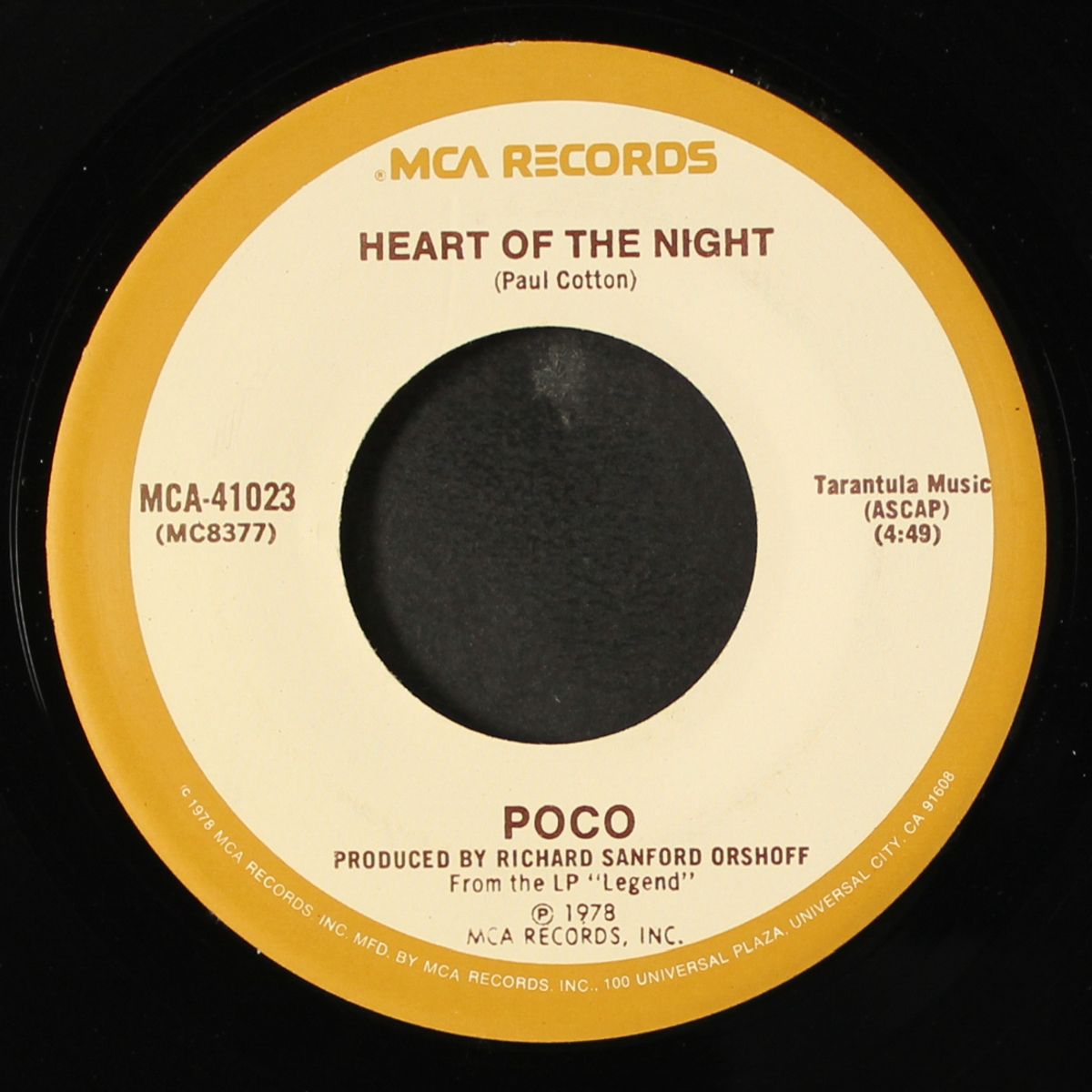 heart of the night / the last goodbye by POCO