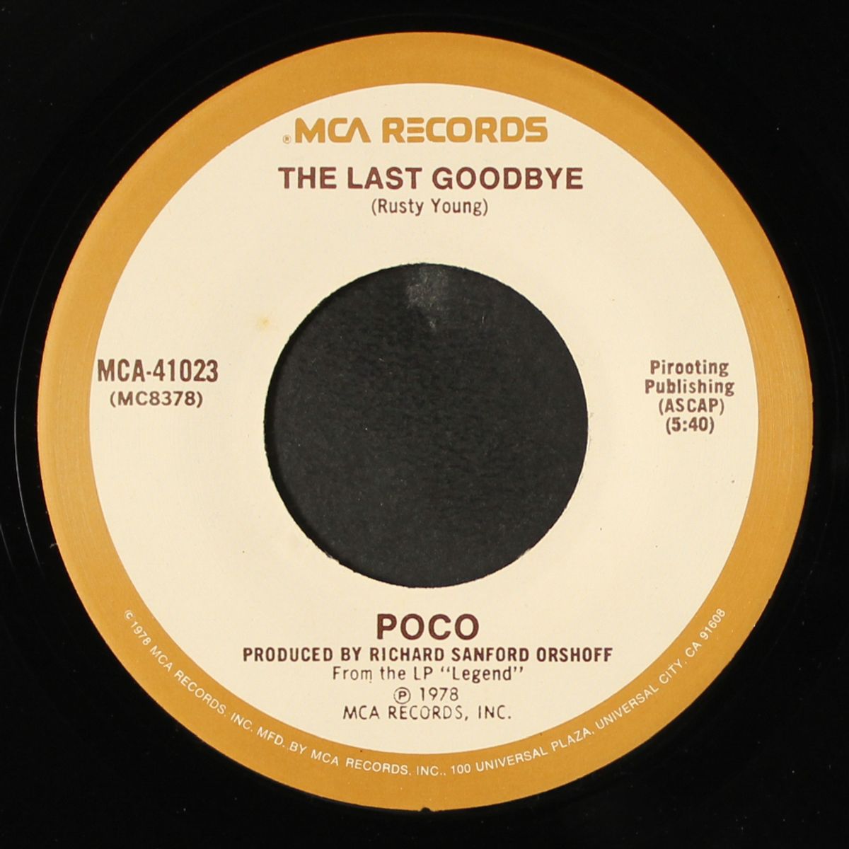 heart of the night / the last goodbye by POCO