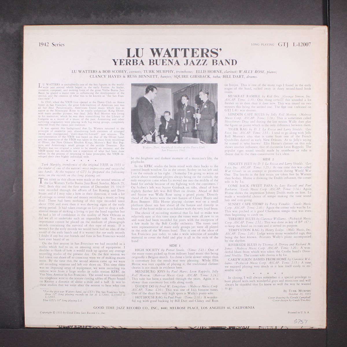 same by LU WATTERS' YERBA BUENA JAZZ BAND