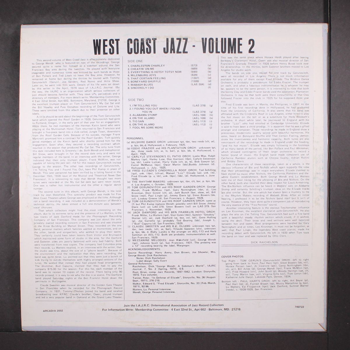 west coast jazz, vol. 2 by VARIOUS