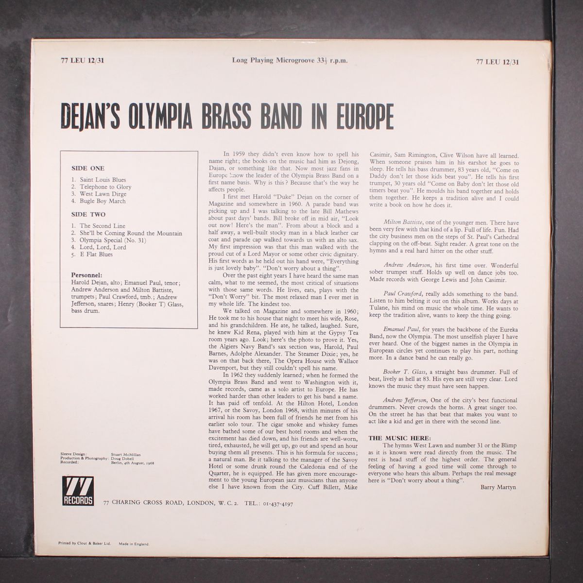 in europe by DEJAN'S OLYMPIA BRASS BAND
