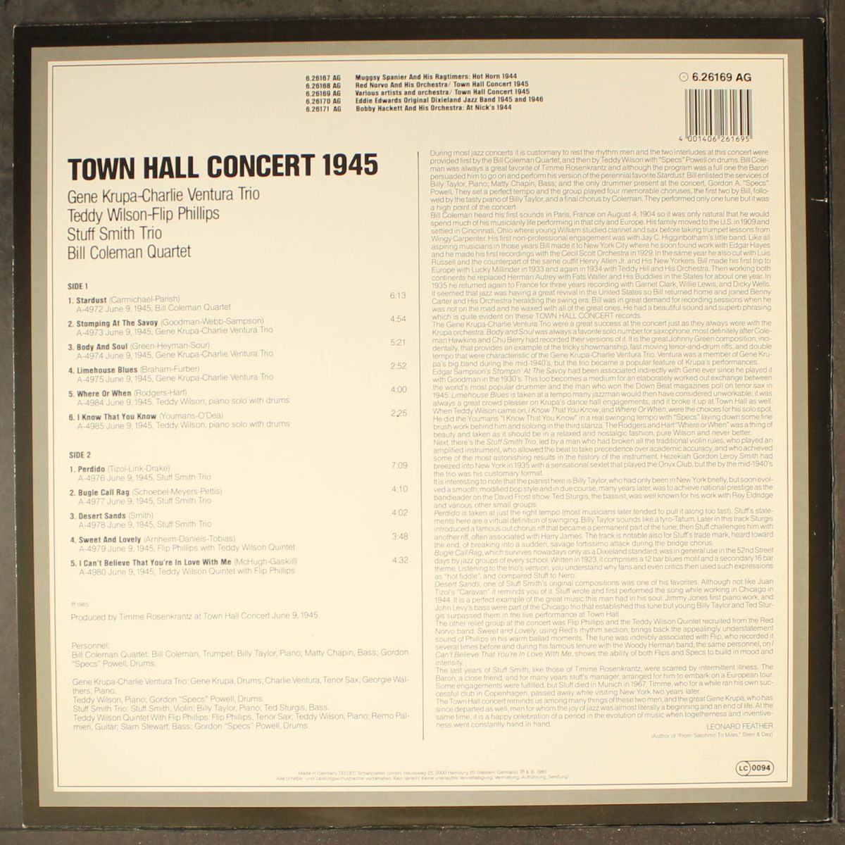 town hall concert 1945 by VARIOUS