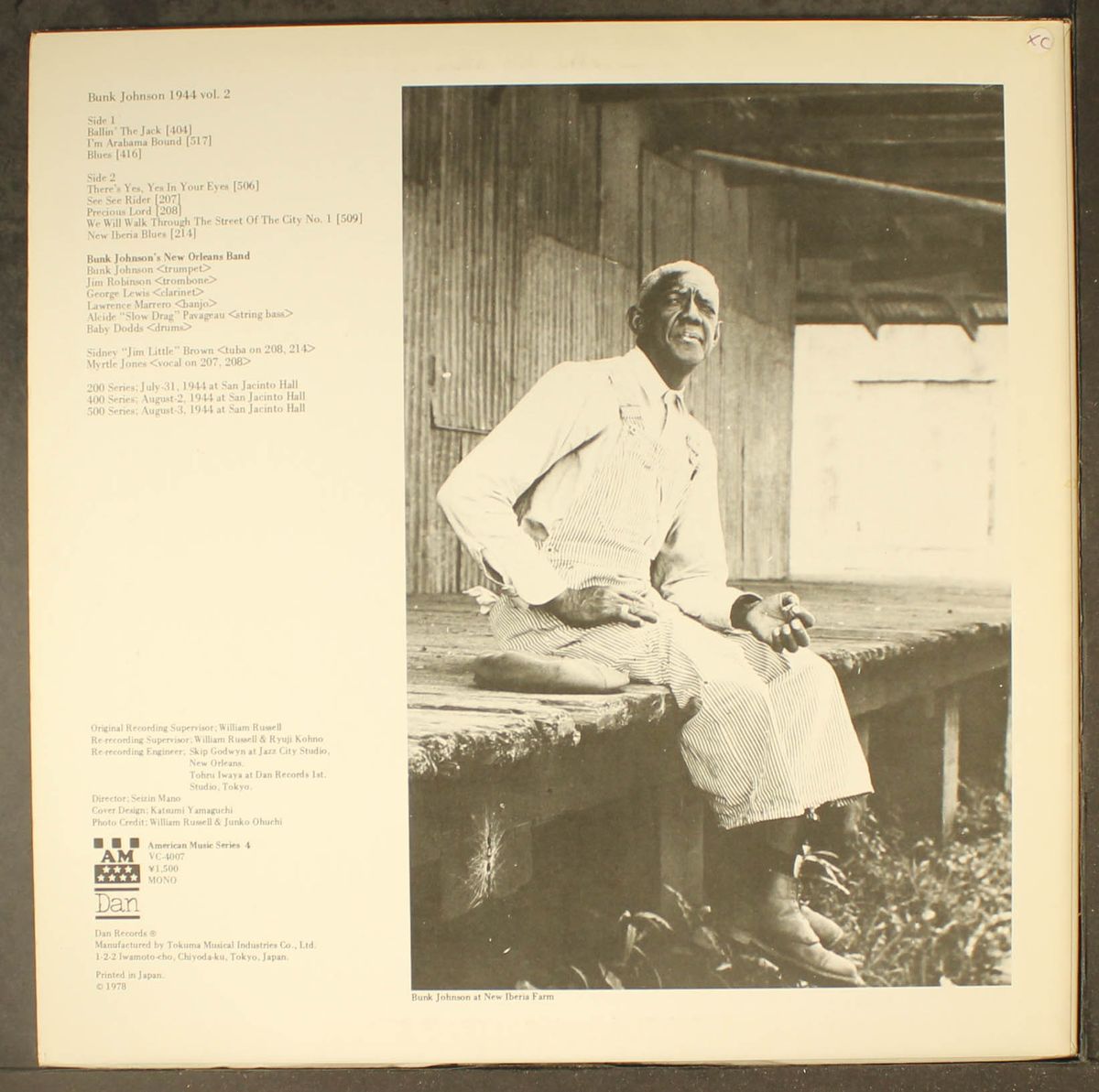 1944 vol. 2 by BUNK JOHNSON