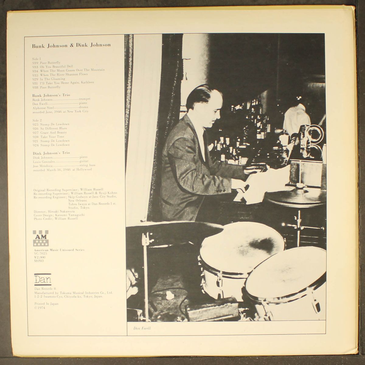 american music by by BUNK JOHNSON