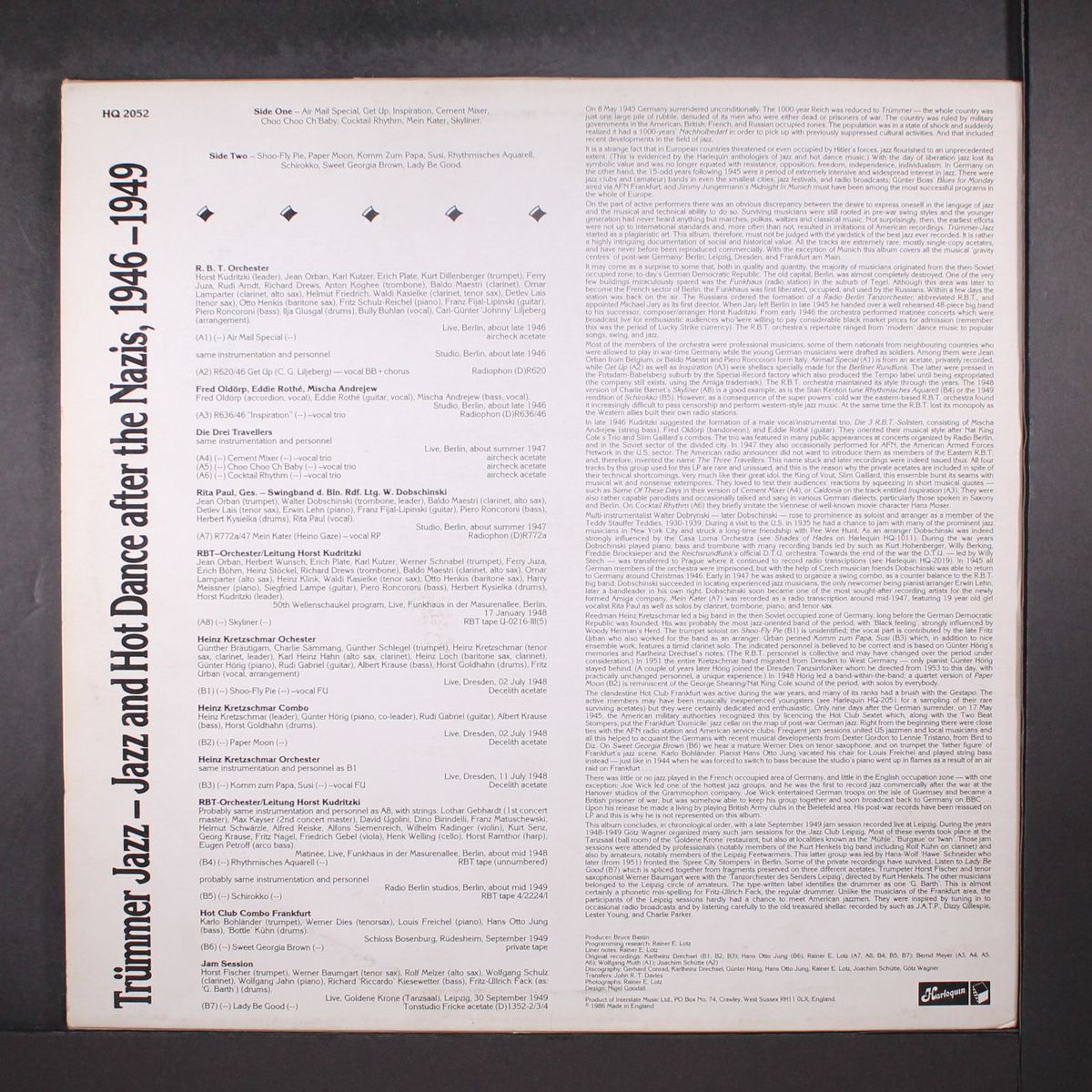 trümmer jazz - jazz and hot dance after the nazis, 1946-1949 by VARIOUS