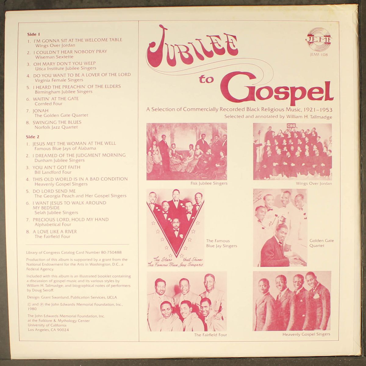 jubilee to gospel, 1921-1953 by VARIOUS