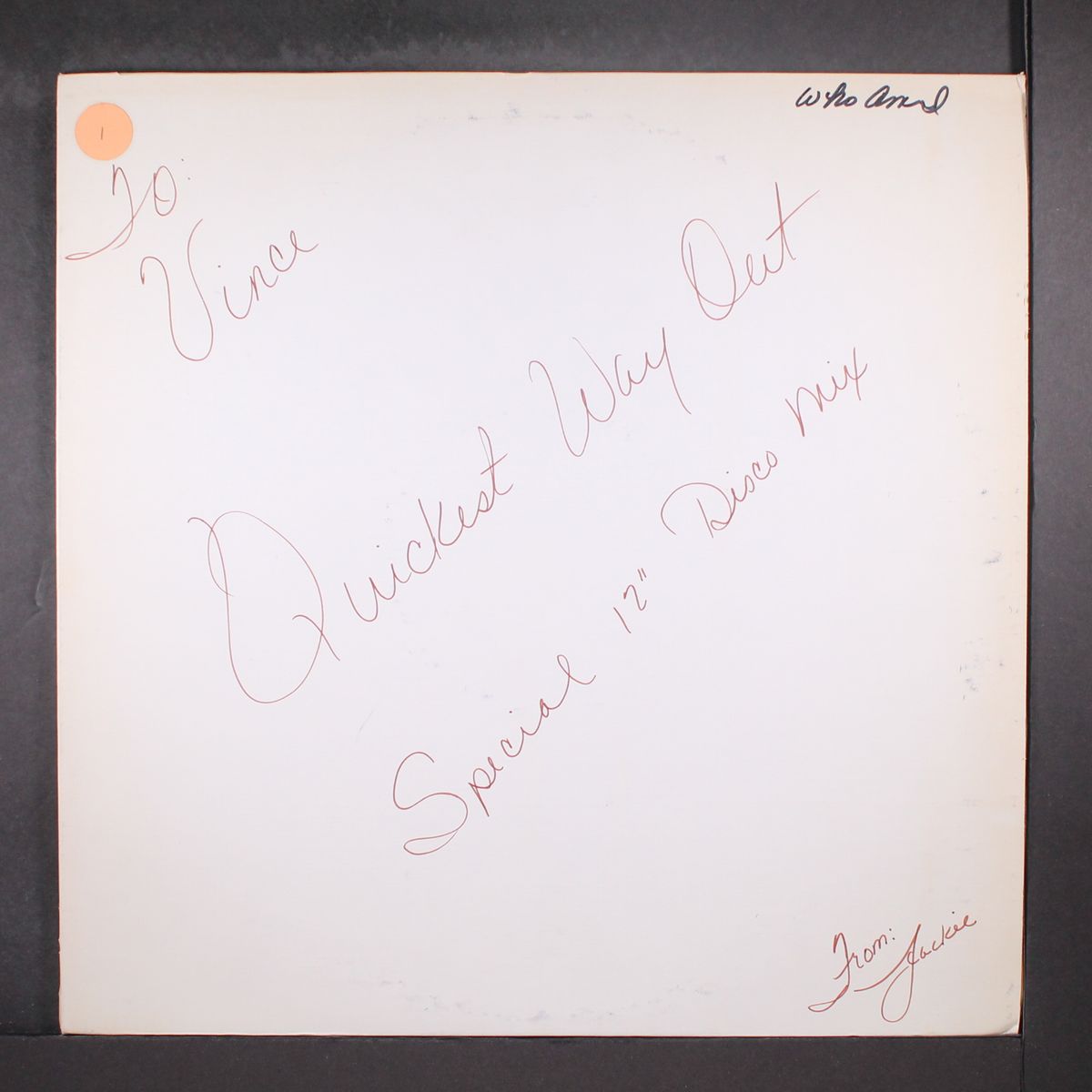 who am i / i don't want to lose your love by QUICKEST WAY OUT