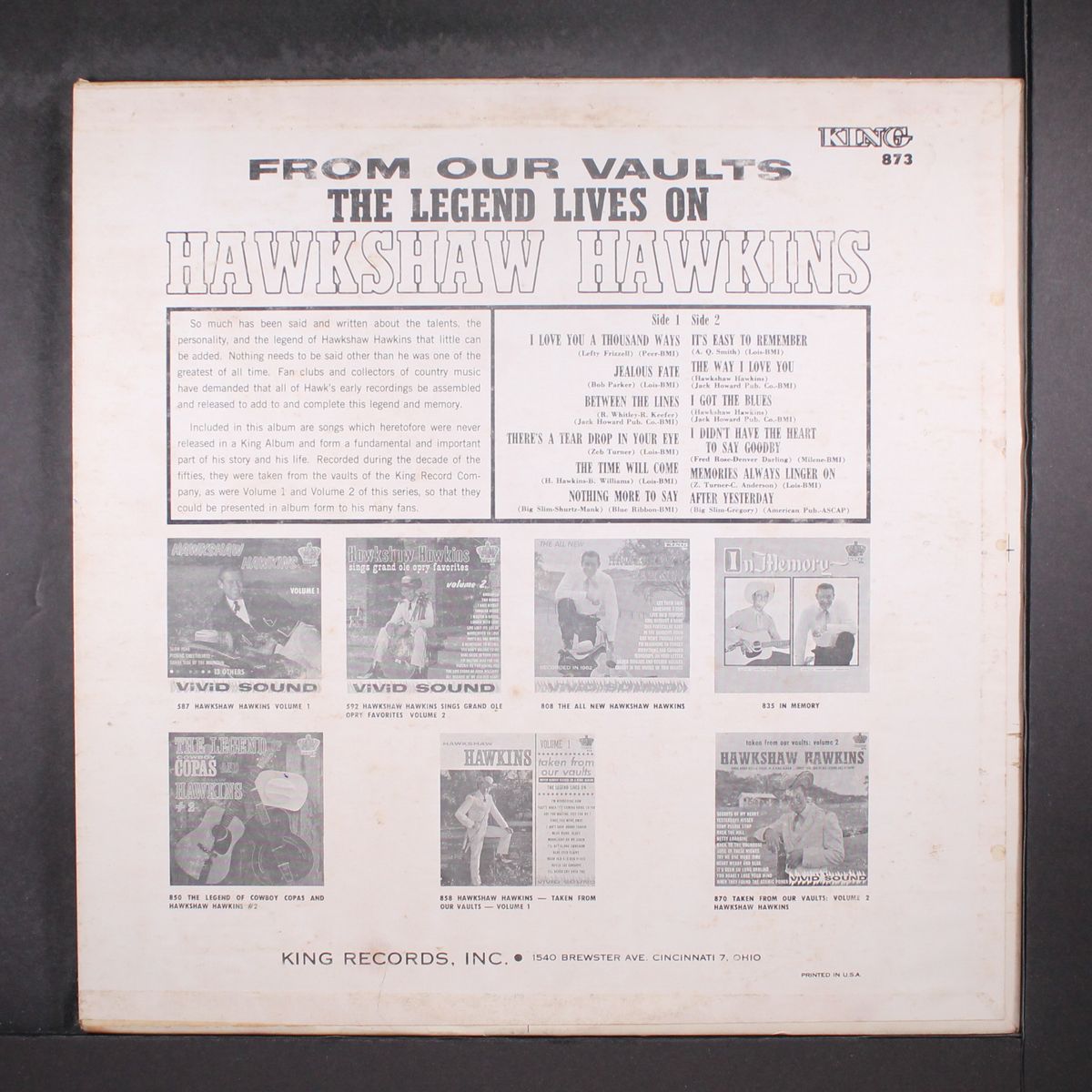 from our vaults vol. 3 by HAWKSHAW HAWKINS