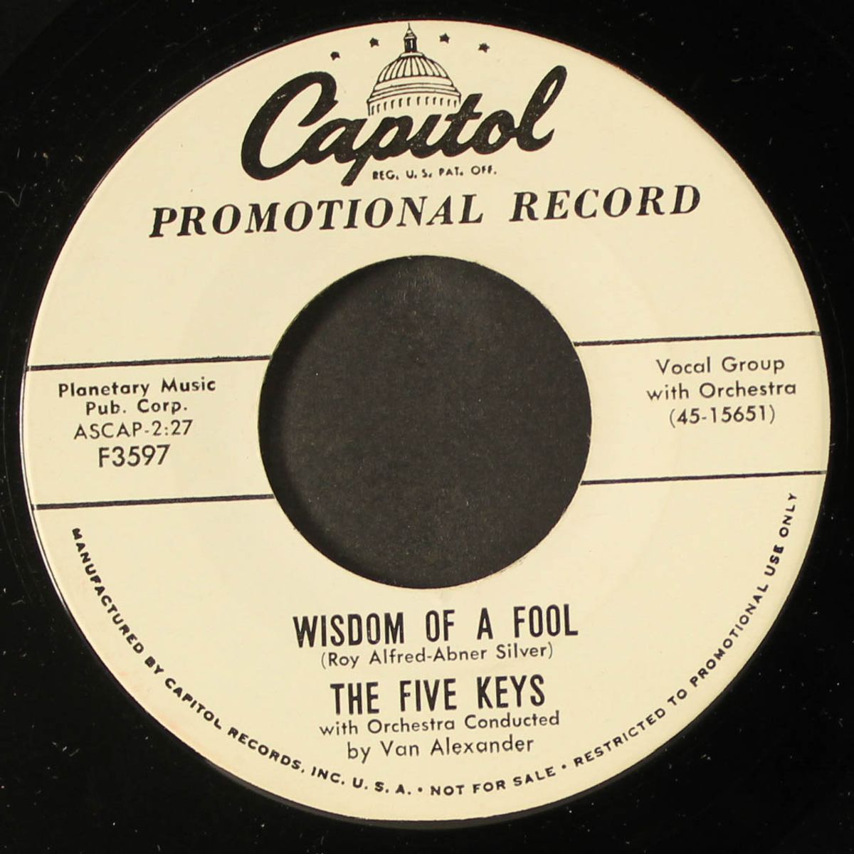 now don't that prove i love you / wisdom of a fool by FIVE KEYS