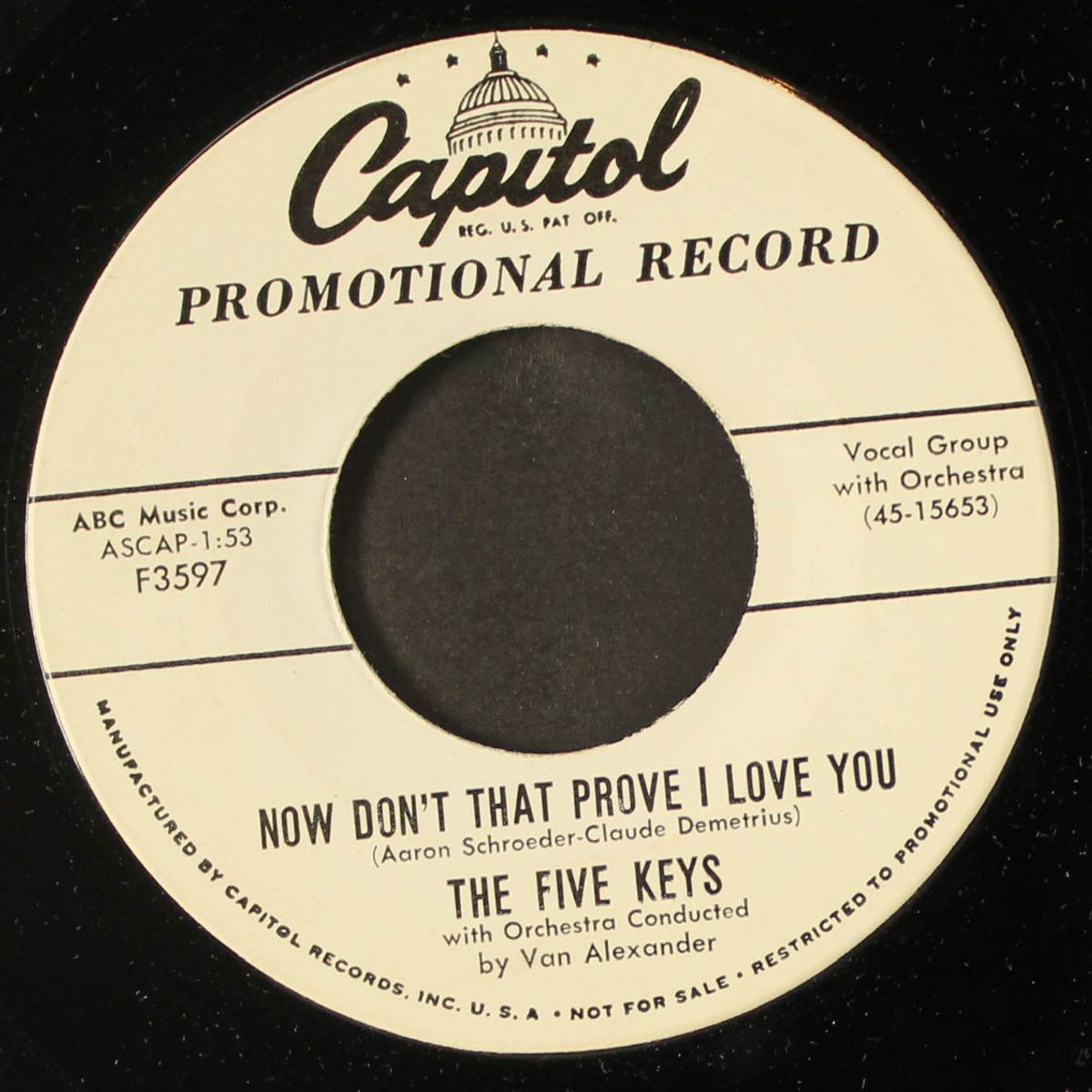 now don't that prove i love you / wisdom of a fool by FIVE KEYS