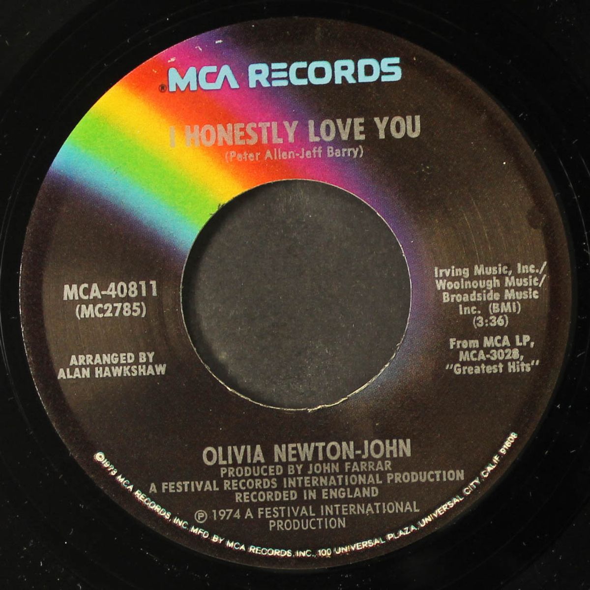 don't cry for me argentina / i honestly love you by OLIVIA NEWTON-JOHN
