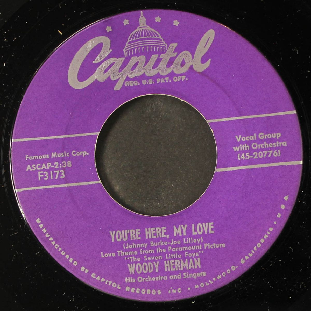 you're here, my love / the girl upstairs by WOODY HERMAN
