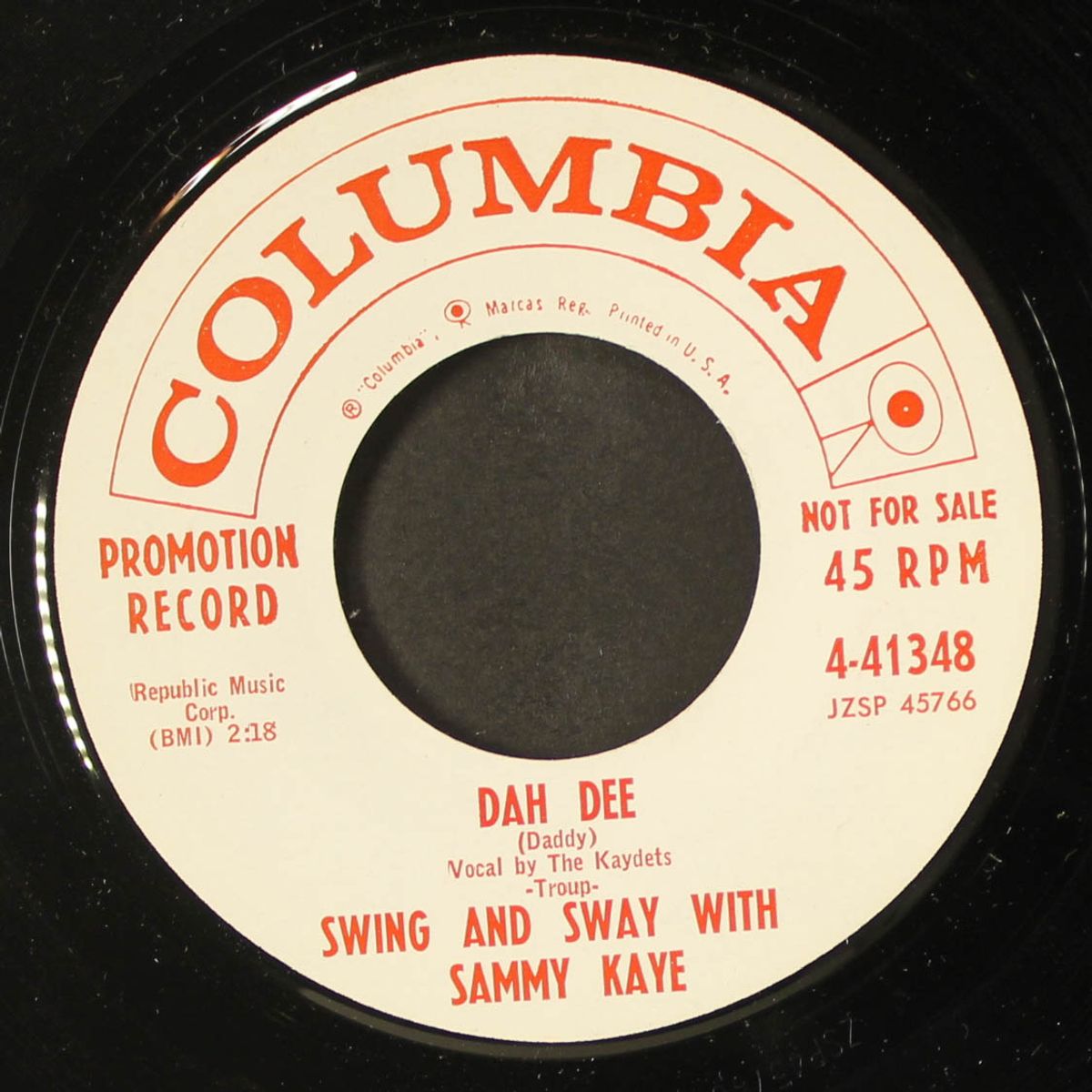 leave the door wide open / dah dee by SAMMY KAYE