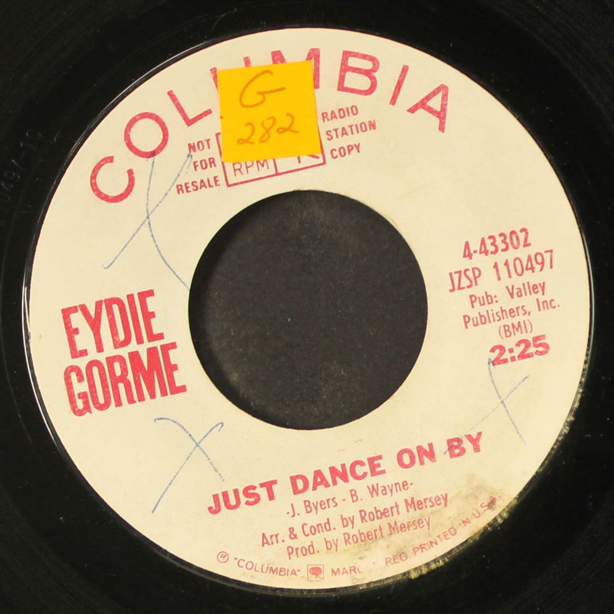 where are you now / dance on by by EYDIE GORME