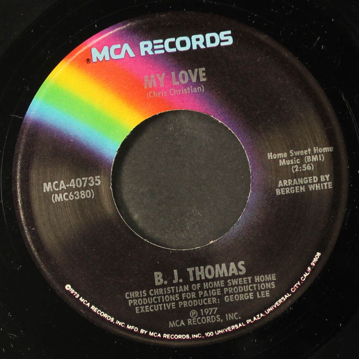 don't worry baby / my love by B.J. THOMAS