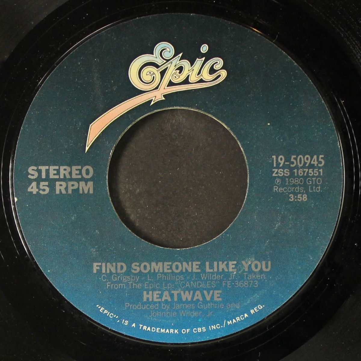 gangsters of the groove / find someone like you by HEATWAVE