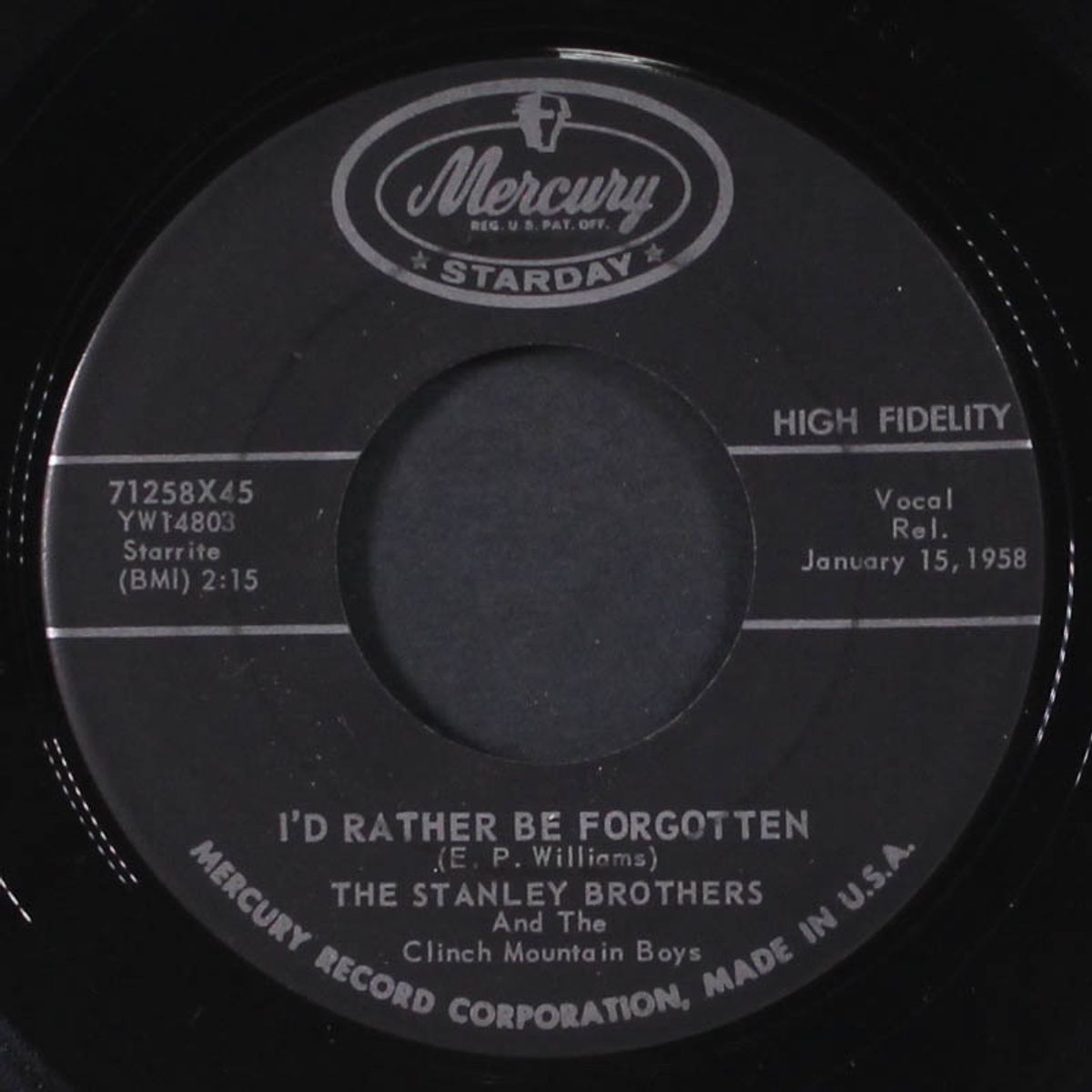 if that's the way you feel by STANLEY BROTHERS