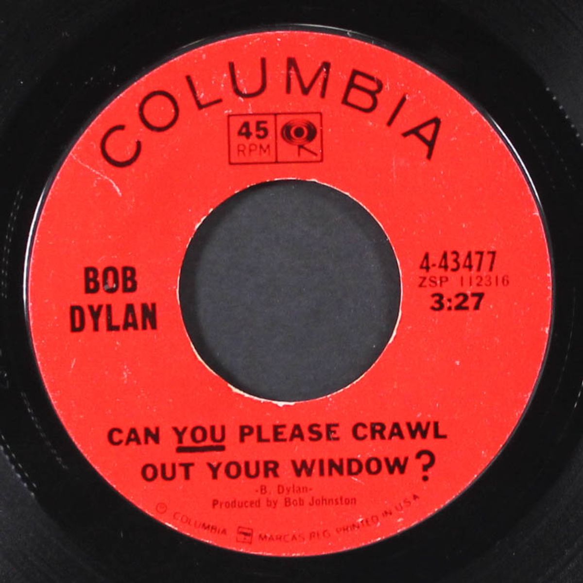 can you please crawl out your window? / highway 61 revisited by BOB DYLAN