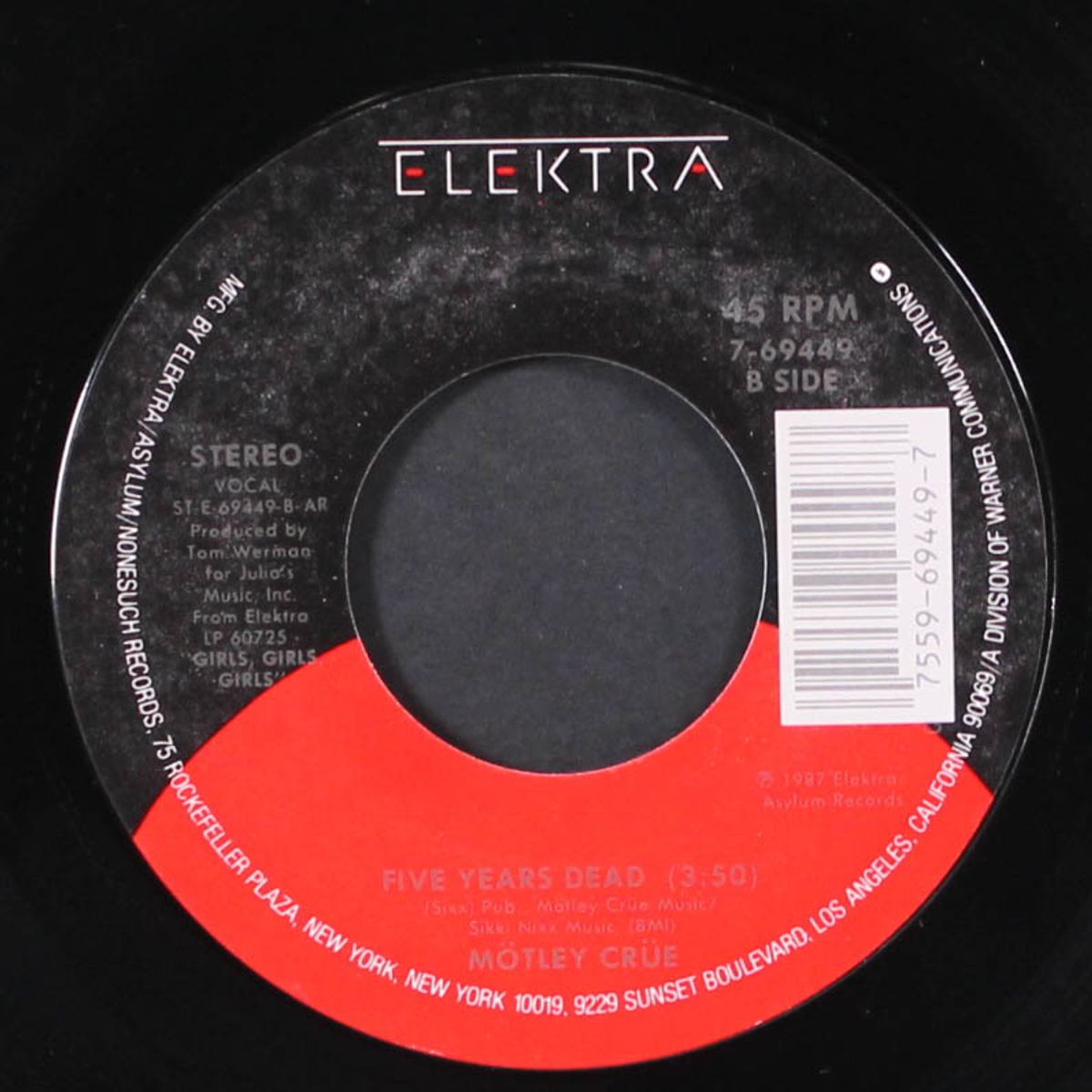 wild side / five years dead by MOTLEY CRUE