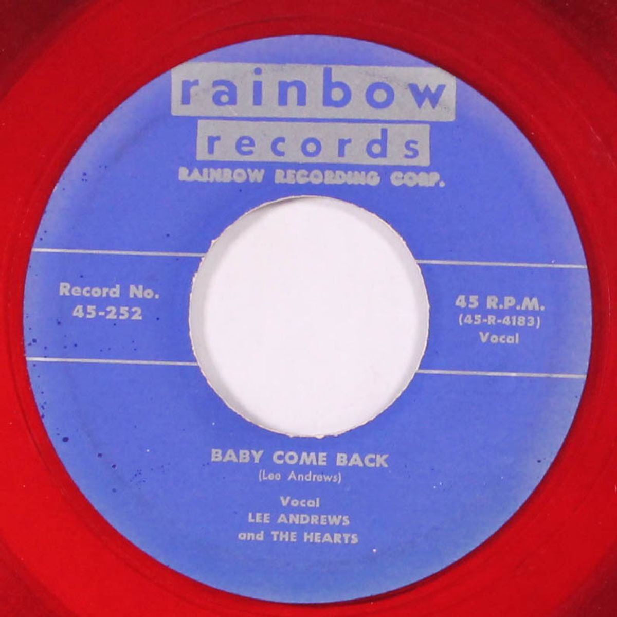 maybe you'll be there / baby come back by LEE ANDREWS & HEARTS