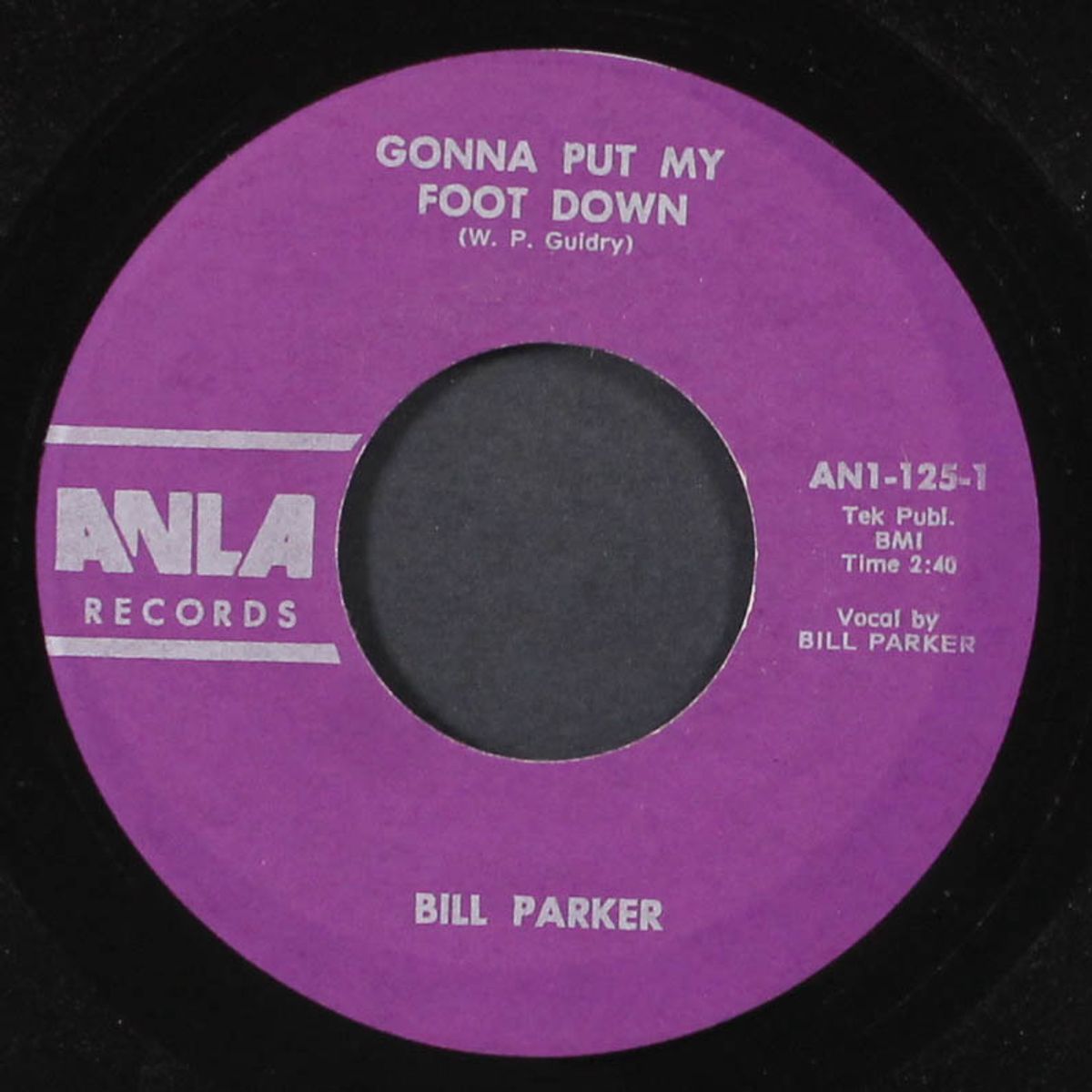 gonna put my foot down / i waited in the rain by BILL PARKER