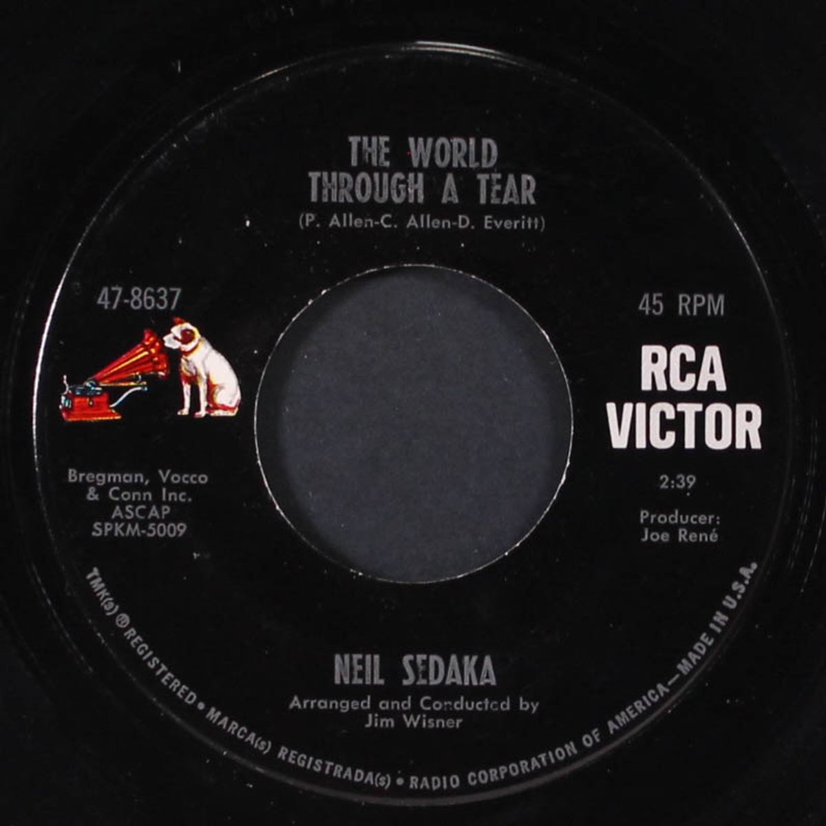the world through a tear by NEIL SEDAKA
