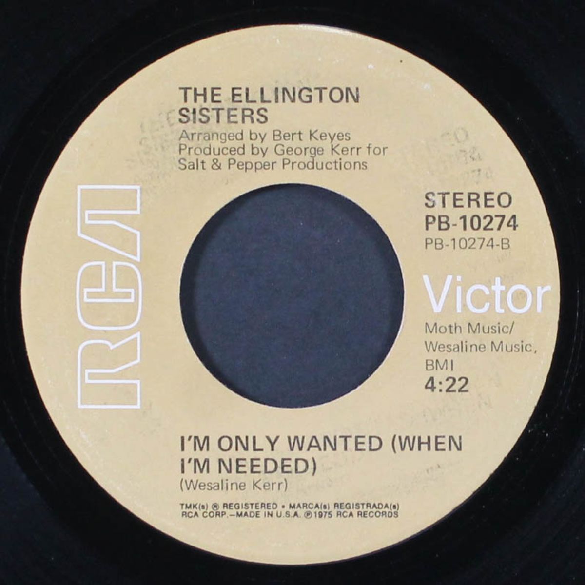 i better get used to this feeling / i'm only wanted (when i'm needed) by ELLINGTON SISTERS