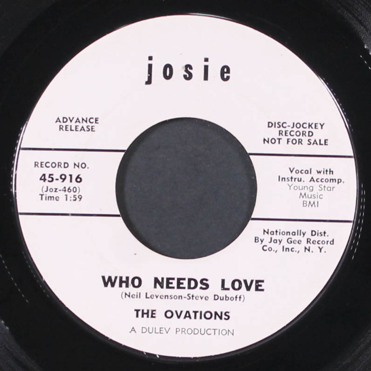 remembering / who needs love by OVATIONS