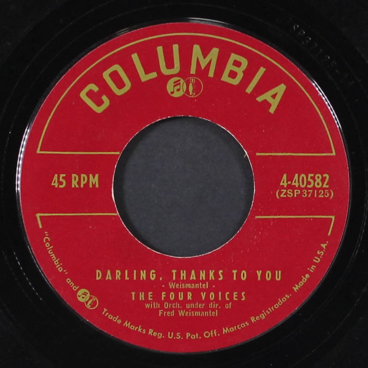 the big eye / darling, thanks to you by FOUR VOICES