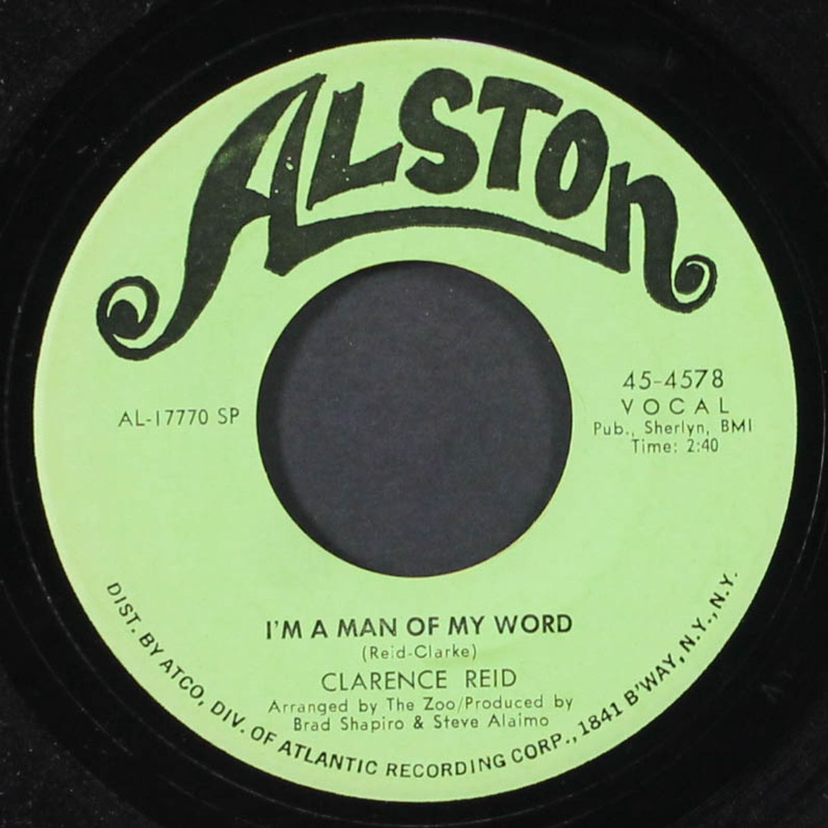 i'm a man of my word / i'm gonna tear you a new heart by CLARENCE REID