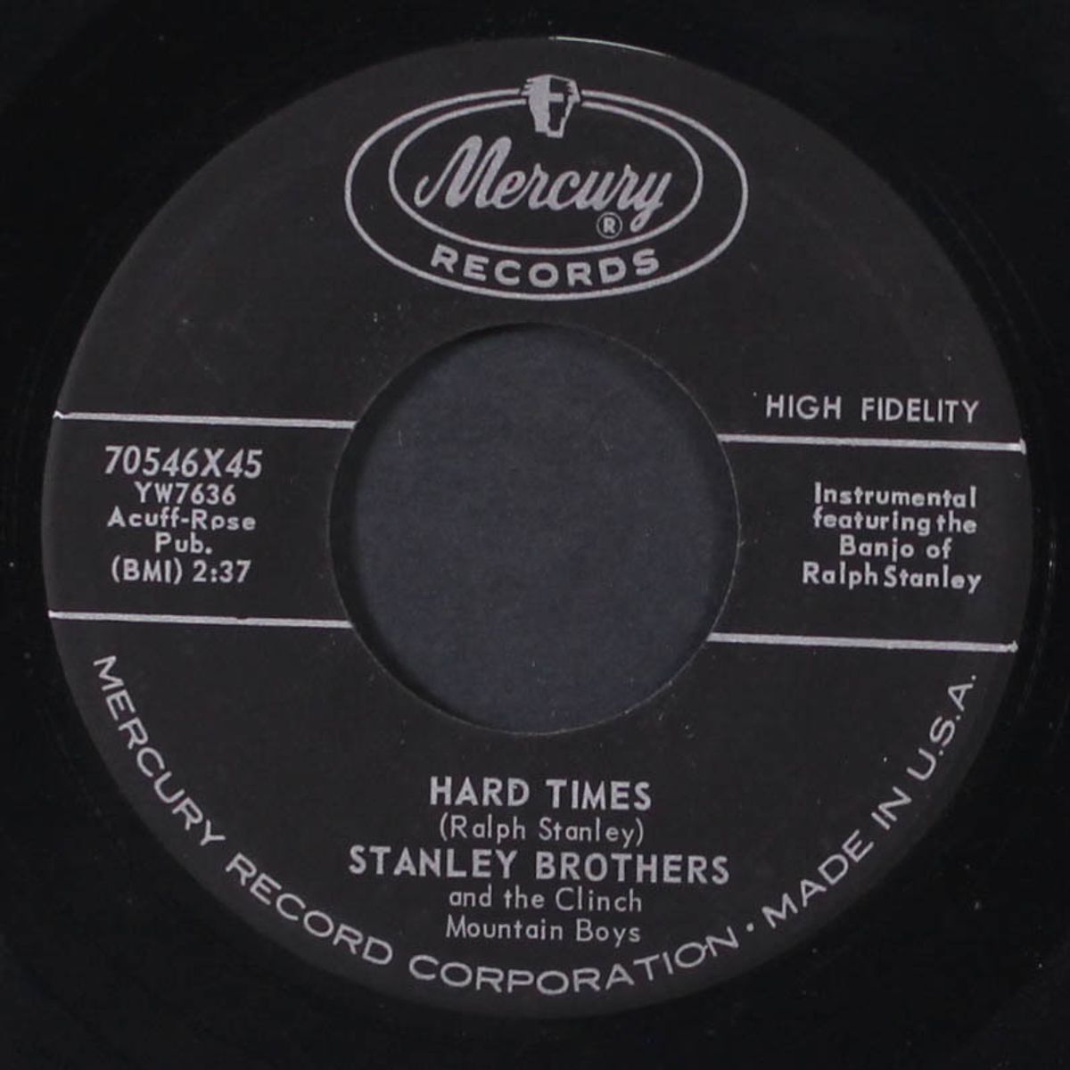hard times / i worship you by STANLEY BROTHERS