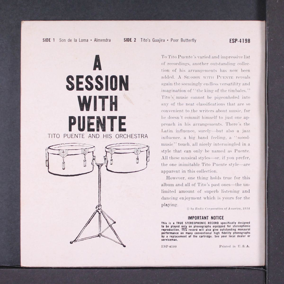 a session with puente by TITO PUENTE