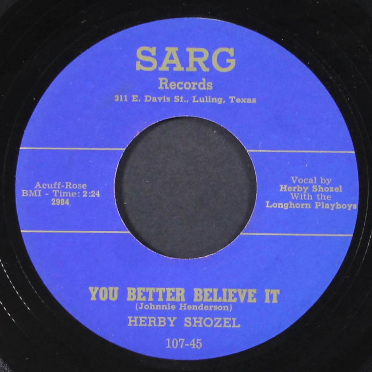 i traded a broken heart / you better believe it by HERBY SHOZEL