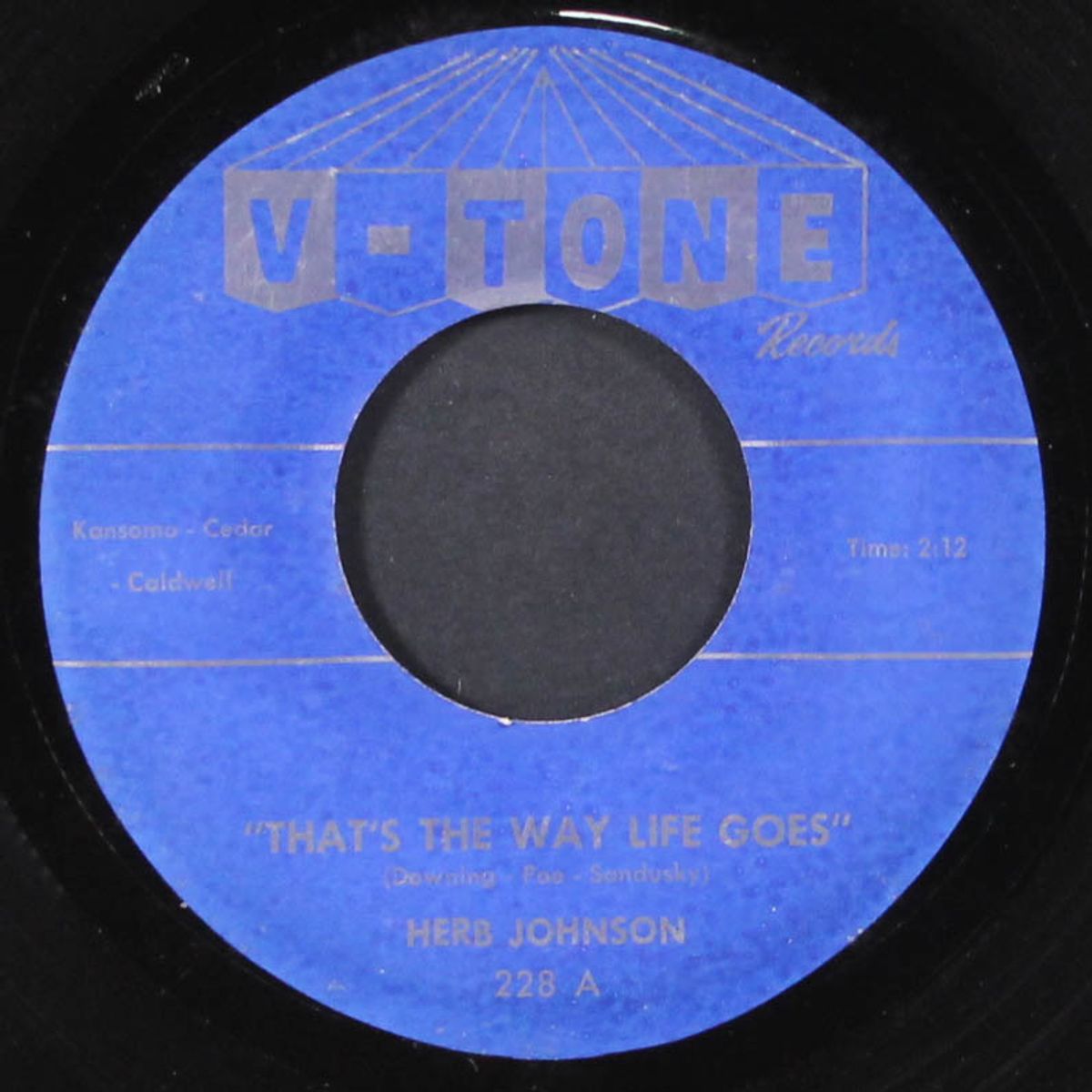 that's the way life goes / deep down love by HERB JOHNSON & GROUP