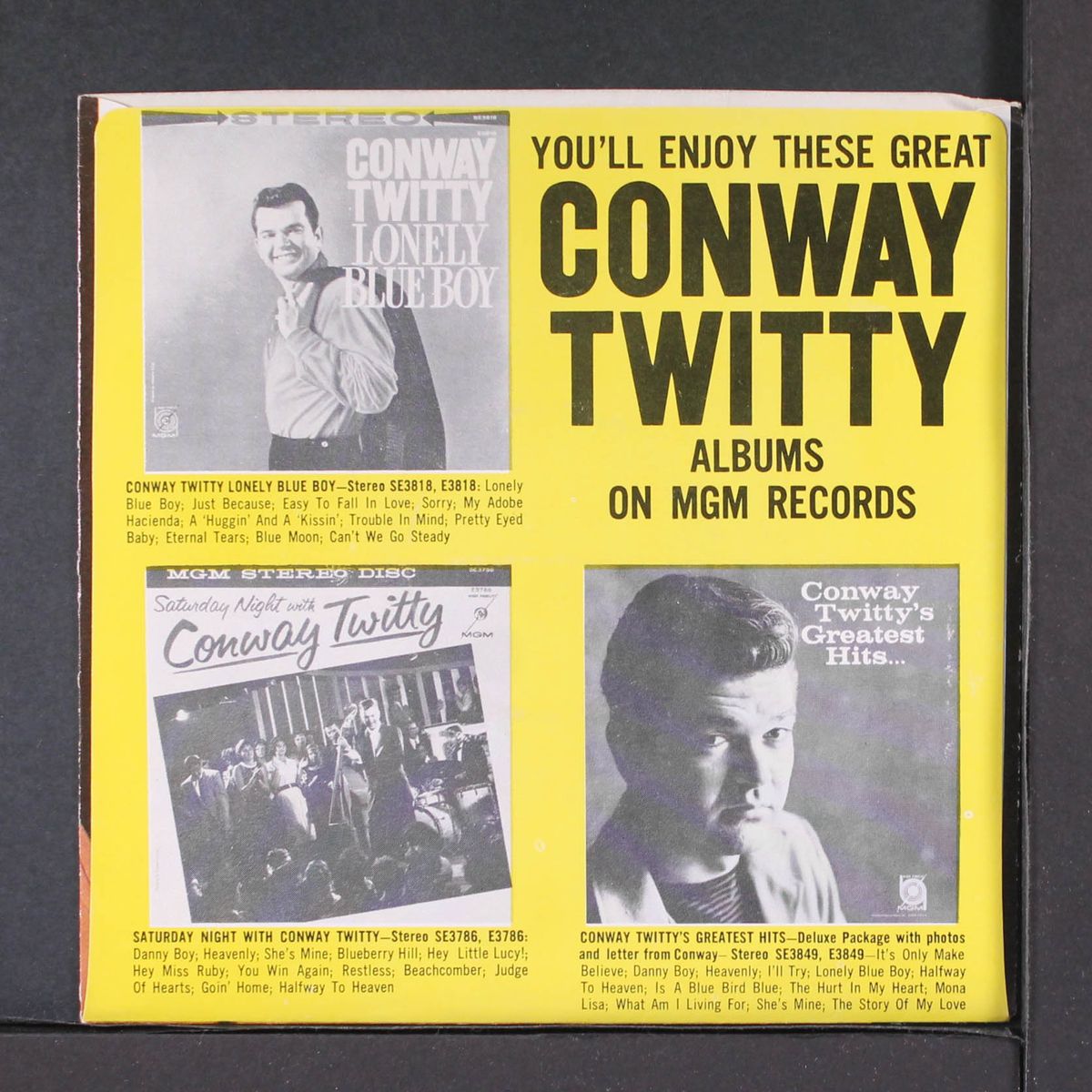 c'est si bon / don't you dare let me down by CONWAY TWITTY