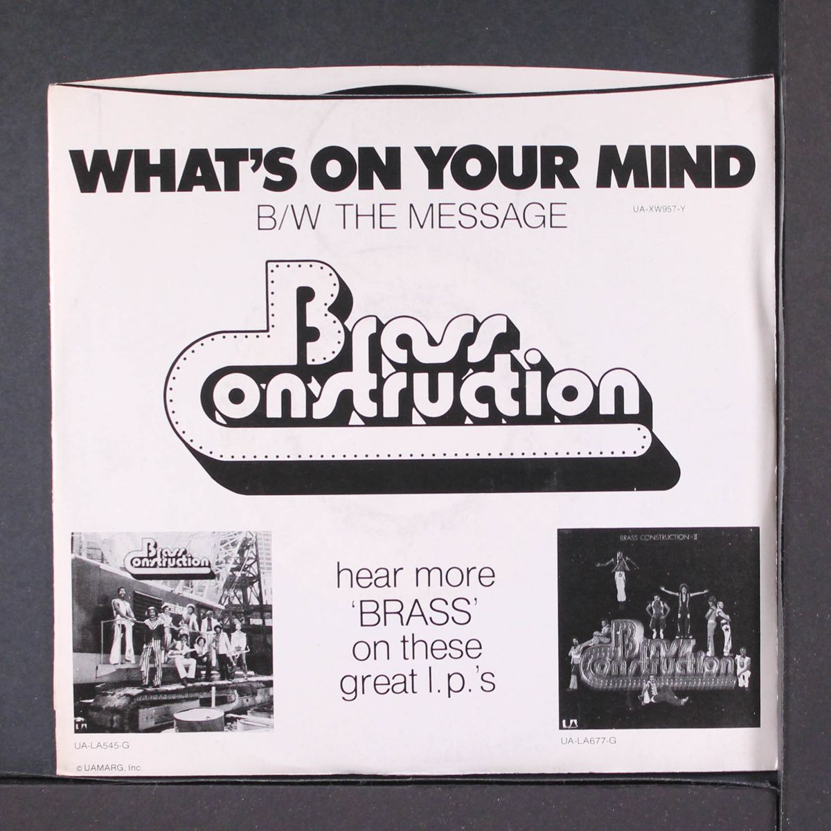 the message / what's on your mind by BRASS CONSTRUCTION