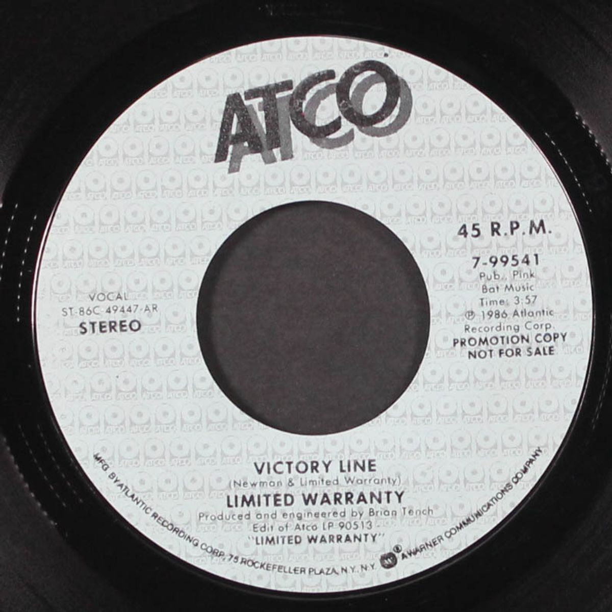 victory line / yesterday's news by LIMITED WARRANTY