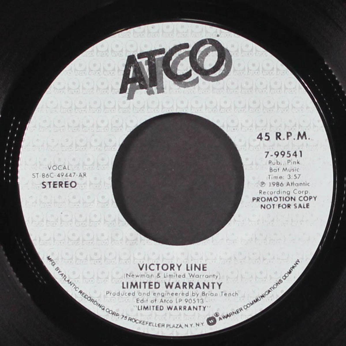 victory line / yesterday's news by LIMITED WARRANTY